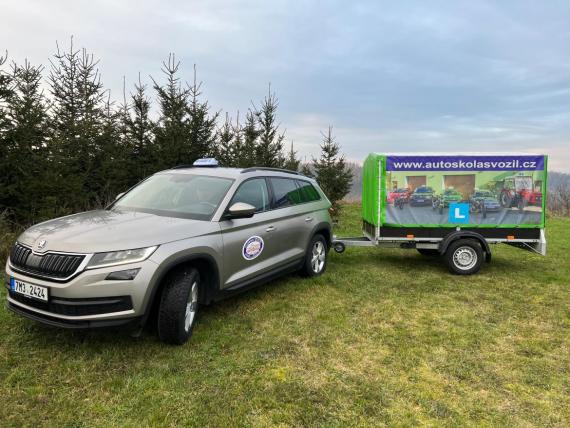 Škoda Kodiaq s přípojným vozidel